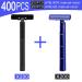 400 Pcs Twin Blade Razors for Men & Women - Manual Disposable Shaving Razors for Travel Hotel & Outdoors - 200 Blue & 200 Black - Buy Online on GoSupps.com