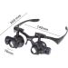 Beileshi Glasses Magnifier with LED Illumination, 10x-25x Magnification, Ideal for Jewelry Repair and Miniature Engraving - Buy Online on GoSupps.com