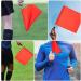 Operitacx Racing Flags Referee Hand Flag Set - 4Pcs Green Red Safety Flags for Football Sports - Stainless Steel Pole Handle - Traffic & Event Management - Buy Online on GoSupps.com