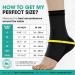 Modvel Foot & Ankle Brace Socks - Compression Sleeve for Sprained Ankle Support - Tendonitis & Arthritis Relief for Men & Women - Sports Running Small Black - Buy Online on GoSupps.com
