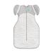 Love To Dream Swaddle Up Transition Bag Original Medium (6-8.5kg) Built-in Quilt for Cool Temperatures (16-20 C) Patented Zip-off Wings Gentle Transition from Swaddling to Arms-Free Sleep White Medium (6-8.5kg) White