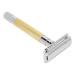 Manual Safety Razor Zinc Alloy Retro Double Sided Safety Razor Environmental Protection for Home for Travel(Gold)