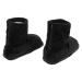 Electric heating shoes USB heating shoes plush soft inside slip resistance warm heated shoes keep warm washable heating shoes car 36-46 (black)
