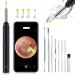 Ear Wax Removal  Hendoct Ear Cleaner Kit  Ear Wax Removal Tool with Camera  with 1080P HD Wireless Ear Otoscope with 6 LED Lights  for Adult  Kids and Pets  for iPhone  iPad  Android Smart Phone Black