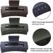 3-Piece French Design Hair Claw Clips - Non-Slip Rectangle Hair Clamps for Women & Girls - Multicolour - Buy Online on GoSupps.com