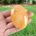 Xiannvxi 2.4 Natural Yellow Jade Worry Stone - Polished Oval Gem for Massage & Reiki Healing | Buy Crystals Online - Buy Online on GoSupps.com