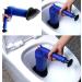 Air Drain Blaster Cleaner Sewer Pipe Dredging DeviceToilet Kitchen Floor Drain Blaster with 4 Plugs Blue - Buy Online on GoSupps.com