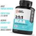 Crazy Muscle BCAA Pills - 1000mg 2:1:1 BCAAs Supplement - 120 Tablets (1 Pack) - Buy Online on GoSupps.com