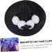 KONTONTY Witch Hat Barrettes Witch Hat Hairpins Black Hair Clips Cosplay Costume Props Headband Black Mini Hat Decor Witch Party Hats Mini Witch Has Women's Accessories Satin Halloween - Buy Online on GoSupps.com