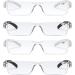 Kodilin 4-Pack Frameless Blue Light Filter Reading Glasses for Men & Women - Anti-Blue Light Readers in Black & Clear - 2.5x Magnification - Buy Online on GoSupps.com