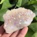 Natural Rainbow Quartz Cluster Crystal Titanium Rainbow Aureole Specimen Collection for Decoration Stone Generator JZIGTDEM