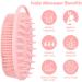YONOY 2 Pack Silicone Body Scrubber - Gentle Exfoliating Bath & Shampoo Brush for Sensitive Skin - Scalp Massager & Double-Sided Body Brush - Lathers Well - Buy Online on GoSupps.com