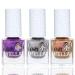 Miss Nella Space and Beyond Nail Polish Set - 3 Kids' Peel-Off Water-Based Colors: Gold Siber Galactic Violet - Odorless & Safe for Children - Buy Online on GoSupps.com