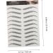 Beavorty 18 sheets Eyebrows Off Peel Brow Hair-like Sticker D And Temporary Grooming Shaping 1 count (Pack of 1) Blackx3pcs - Buy Online on GoSupps.com