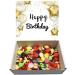 Happy Birthday Pick N Mix Retro Sweets Box Gift Candy Hamper - 1kg Present Gift 240 mm x 240 mm x 40 mm Great for All Ages 16th 18th 21st 30th 40th 50th