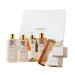 Women's Argan Oil Beauty Set - Shampoo Shower Gel Hair Serum Body Lotion & Wooden Comb - Nourishing & Energizing Routine - All Hair/Skin Types - Vegan Cruelty-Free