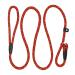 nuoshen Dog Slip Lead 125cm Extremely Durable Strong Dog Training Leash Rope Adjustable Pet Lead Leash for Dogs Red part of 1