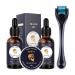 Bart Growth Kit for men W/Handmade Bart Growth Oil Bart Balm 0.5mm Derma Roller Bart Kit for Spot/Patchy Bart anniversary & birthday presents for men.