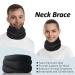 kurriuwu Neck Pillow Breathable Neck Brace for Pain Relief Support Wear Resistant Fastener Tape Design Portable Neck Support for Sleeping Black - Buy Online on GoSupps.com