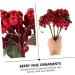 EXCEART 12 Pcs Berry Red Berries for Crafts Christmas Holiday Floral Stems Pine Tree Picks Faux Holly Berries Branches for Vase Christmas Simulation Berries Flowers Iron Wire Self Made - Buy Online on GoSupps.com