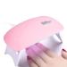 Mini Nail Lamp Usb UV/LED Nail Dryer Gel Nail Polish Poly Nail Gel 60s/120s Art Tool Pink Color SUN Mini Nail Dryer 6W UV Gel Polish Curing LED Lamp Portable Manicure Tool (PINK)