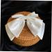 Didiseaon Bow Hairpin Hair Bow Satin Clips Bridal Hair Bow Chic Bow Headdress Bow Knot Hairpins Bow Ponytail Holders Girls Bow Hairclip Tiaras for Girls Temperament Miss White Decorate Alloy - Buy Online on GoSupps.com