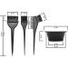 ADRIUO Hair Dye Color Brush and Bowl Set Hair Color Brush Mixing Bowl Kit Tools for Hair Dying Coloring Applicator 7 Piece Set - Buy Online on GoSupps.com