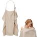 Huiguli breastfeeding cloth upgrade 76x110cm Musselin silent scarf for on the go private breastfeeding for baby soft hill -apron made of cotton Khaki silent aprons with storage bag outdoor Nursing Cover