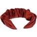 styleBREAKER Women's Hairband with Shimmering Braided Surface in Ruffled Look Hair Accessory 04027035 Colour:Rust Brown - Buy Online on GoSupps.com