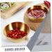 MAGICLULU 8 Pcs Stainless Steel Plate Steel Dipping Bowls Sauce Dipping Bowls Lingerie Stickers Condiment Dish Seasoning Sauce Plate Stainless Steel Flatware Plates Dry Dipping Sauce Pickles 9x9cmx2pcs Assorted Colorx2pcs - Buy Online on GoSupps.com