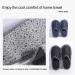Felt Guest Slippers Set | Non-Slip & Ideal for Family Hotel or Travel | 3 Sizes | 6 Pairs with Storage Bag - Buy Online on GoSupps.com