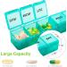 BUG HULL Extra Large Weekly Pill Organizer 2 Pack - XL 7 Day Pill Box for Vitamins, Medicine & Supplements - Travel Friendly Pill Case - Buy Online on GoSupps.com