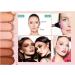 4 color baked blush palette cheek makeup shimmer facial blush natural glow lasting lightweight high light blush (03) - Buy Online on GoSupps.com