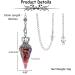 JOVIVI Pendulum Crystal Tourmaline Dowsing Crystals Pendulum Divination Scrying Healing Crystal Gemstone Quartz Stone Pendant for Reiki Grid Meditation Witchcraft Wicca Tourmaline Crystal Pendulum - Buy Online on GoSupps.com