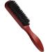 Sularpek wild boar brush hairbrush with wooden handle bare comb men Sleek Bun brush toupe brush for long thick curly wavy dry or damaged hair and beard styling