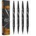 Liquid Eyebrow Pen 3D Microblading Eyebrow Pencil Waterproof Liquid Eyebrow Pen Double Head Liquid Eyebrow Pencil Creates Natural Brows 4pcs