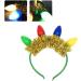 hgnxa Christmas Flashing LED Headband Fun and Festive Light Bulb for Kids Adults Glow in the Dark Accessories Party Favor Red - Buy Online on GoSupps.com