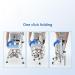 Folding Bathroom Chair Shower Chairs with Arms and Backrest Non-Slip Height Adjustable Shower Stool for Elderly Disabled Pregnant Women and Adults(B) - Buy Online on GoSupps.com