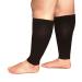 Runee Extra Wide Calf Compression Sleeve - Leg Support for Wide Calves | Pain & Shin Splint Relief, Varicose Veins, DVT - Black - Buy Online on GoSupps.com