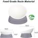 Ravitat Adjustable Elevated Cat Food Bowl - Anti-Slip & Anti-Noise Raised Dish for Indoor Cats - 17 Oz Milky White - Buy Online on GoSupps.com