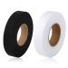 KINBOM 2 Rolls 140 Yards Hem Tape, No Need to Sew Hemming Tape, Black 15mm White 20mm Iron-On Fabric Fusing Tape for Hemming Broken Clothes Pants Jeans Trouser Skirt