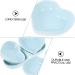 Zerodeko 6pcs Heart Shaped Plate Kimchi Containers Pasta Container Seasoning Bowl Japanese Snacks Noodle Bowl Wok Flatware Ceramic Sauce Dishes Soy Sauce Ceramics Seasoning Plate re-usable 8X7CM Blue - Buy Online on GoSupps.com