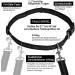 Premium Dual Grip Dog Leash for Large Dogs - Reflective Jogging Line with Adjustable Design Feces Bag Dispenser Shock-Damping Free-Handed - Black/Pink - Buy Online on GoSupps.com