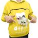 Womens Cat & Dog Bag Hoodie | Long Sleeve Sweater with Zipper | Warm Yellow Sweatshirt for Pets | M Size - Buy Online on GoSupps.com