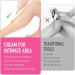 Cr me d pilatoire respectueuse de la peau Cr me pilatoire indolore et impeccable pour femmes et hommes Spray d' pilation naturel pour le visage les aisselles les cuisses et les zones priv es - Buy Online on GoSupps.com