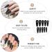 FRCOLOR 200PCs Long False Nails with Storage Box - Full Cover Black Fake Nails for Women & Nail Studios - Buy Online on GoSupps.com