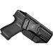 Glock 19 Holster IWB KYDEX Holster Fit: Glock 19X / 19 / 44 / 45 Holster Gen(3-5) & Glock 23 / 32 Holster Gen(3-4) Pistol | Inside Waistband | Adjustable Cant | Made in The USA by Amberide Black Right Hand Draw (IWB)
