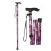 Walking stick foldable walking aids seniors walking stick men black walking stick women height adjustable foldable walking stick t-handle for older disabled men women violet flower