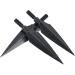 Huntingdoor Traditional Broadheads 12Pcs - Screw-in Solid Metal Archery Arrow Tips - TYPE 3 120Grain - Buy Online on GoSupps.com