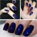 Glitter Nail Polish Dark Blue Nail Varnish Diamond Glitter Quick Dry Nail Polish No UV Lamp Curing Long Lasting Chip Resistant Non-Toxic Quick Drying Salon Manicure Home Manicure(17#Dark Blue) 17-Dark Blue - Buy Online on GoSupps.com